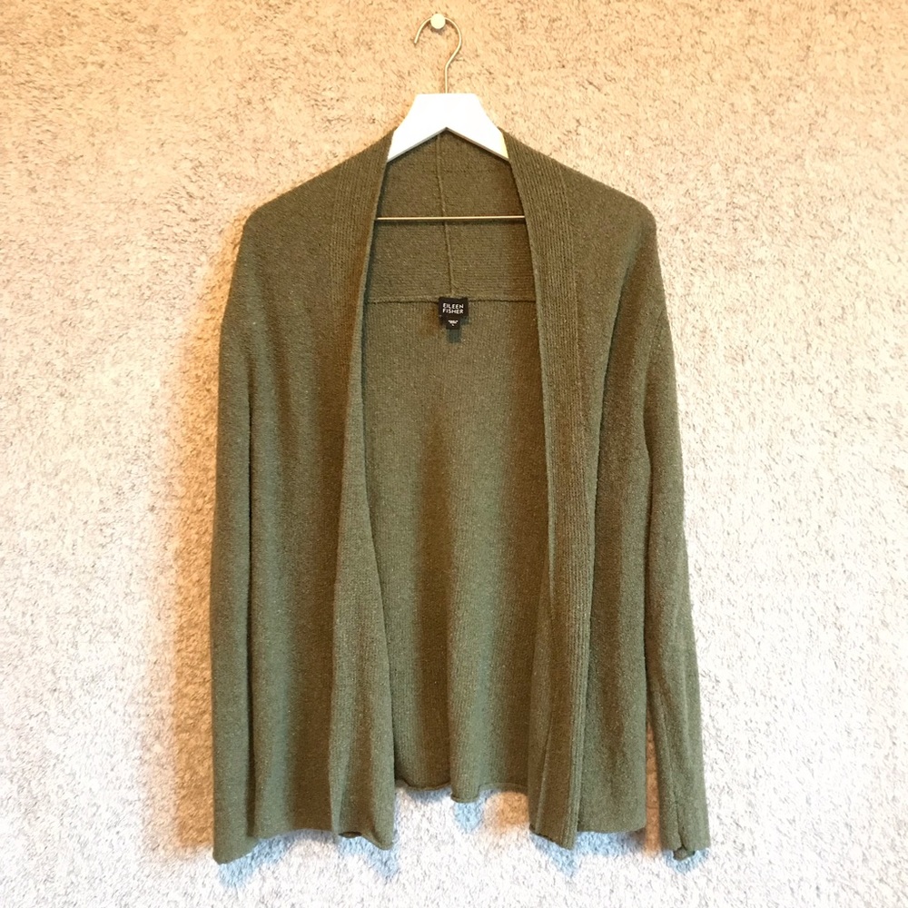 Eileen Fisher Green Sweater Size L